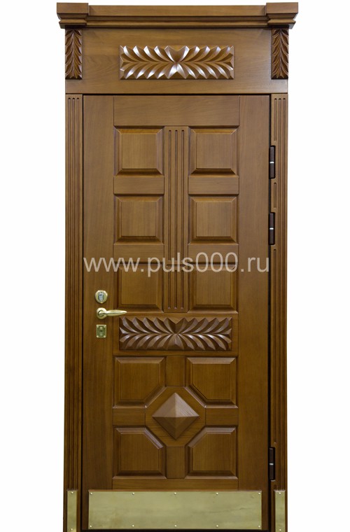 Металлическая элитная дверь с отделкой массивом EL-1152, цена 78 000 руб. Металлическая элитная дверь с отделкой массивом EL-1152, цена 78 000 руб.